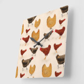 Kippen Vierkante Klok (Hoek)