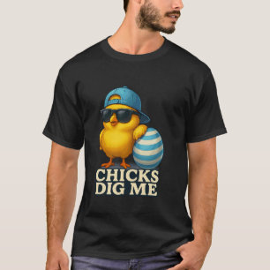 Kippen vinden me grappig Koele kip humor T-shirt