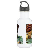 Kippen Vintage Dier Waterfles (Achterkant)
