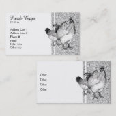 kippen Visitekaartjes (Voorkant / Achterkant)