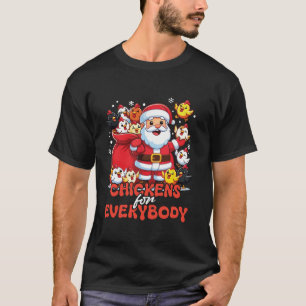 Kippen voor iedereen Funny Santa Claus Kerstmis T-shirt