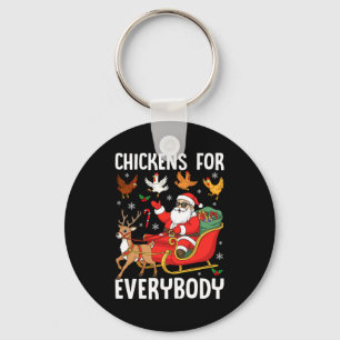 Kippen Voor Iedereen Kerstkippenfokker Comfort Sleutelhanger