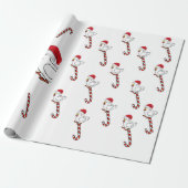 Kippen voor kerstwrappen cadeaupapier (Uitgerold)