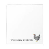 Kippen voor kraspapier notitieblok (Voorkant)