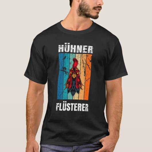 Kippen Whisper Farmer Boerderij T-shirt (Voorkant)