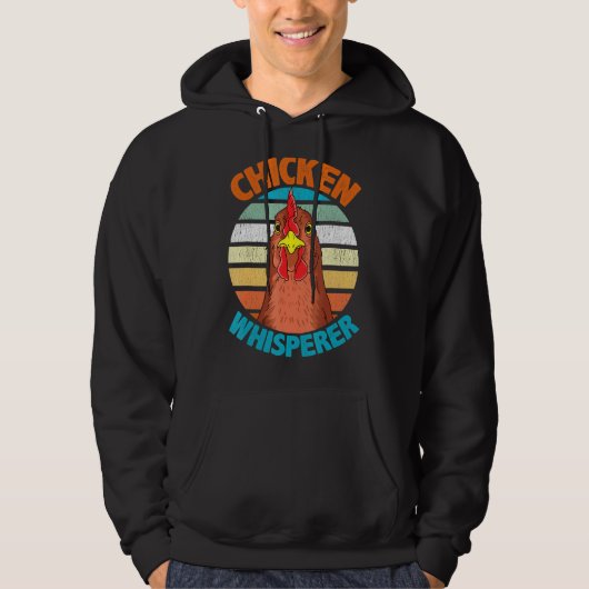 Kippen Whisperer Backyard Chicken Poultry Famer Hoodie (Voorkant)