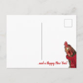 Kippen willen je een prettige kerst feestdagenkaart (Achterkant)