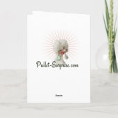 Kippen willen je een prettige kerst kaart (Achterkant)