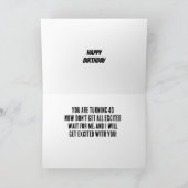 KIPPEN ZEGGEN "HAPPY 40TH" OP EEN SPECIALE MANIER KAART (Binnen)