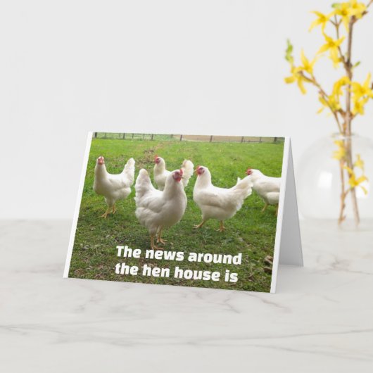 KIPPEN ZEGGEN "HAPPY 40TH" OP EEN SPECIALE MANIER KAART (Gele Bloem)