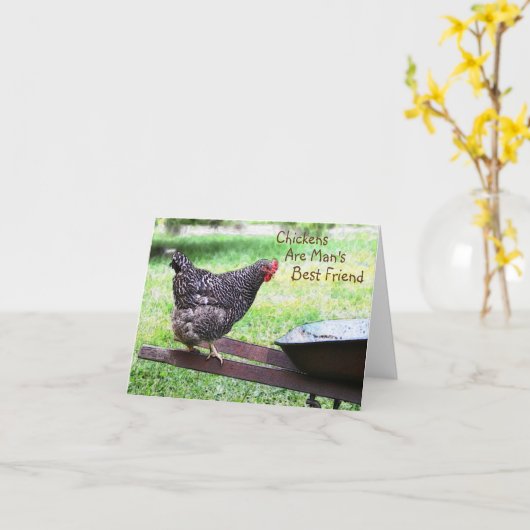 Kippen zijn de beste Kaart van de Vriend van het M (Gele Bloem)