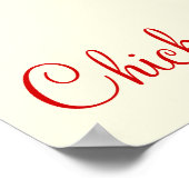 Kippen zijn prachtige trekkerkunst poster (Hoek)