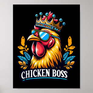Kippenbaas Met Kroon Poster