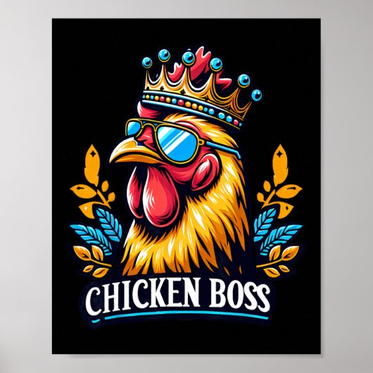 Kippenbaas Met Kroon Poster (Voorkant)