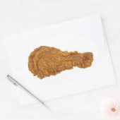 Kippenbeen Ovale Sticker (Envelop)