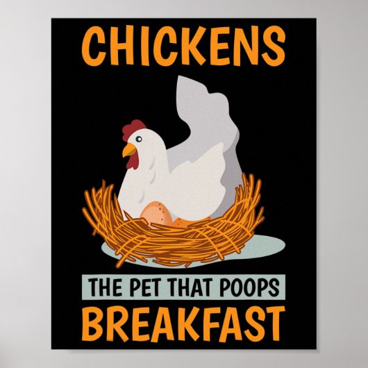 Kippenbezitters Kippenmensen Het Huisdier Dat Poep Poster (Voorkant)