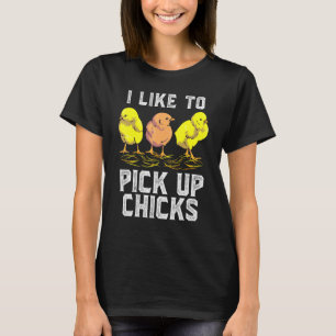 Kippenboer Ik Pak Kippen Kuikens Op T-shirt