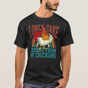 Kippenboer Kleding Voor Kippenhok Voedsel Brood T-shirt