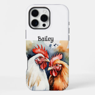 Kippenboerderij Natuur Dieren Kunst met Aangepaste iPhone 16 Pro Max Hoesje