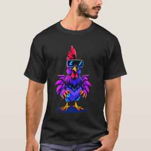Kippenboerderij Tag Gamer Grappige Zonnebril Boer T-shirt