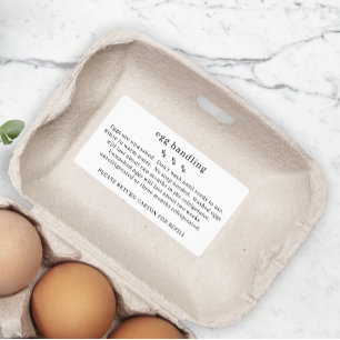 Kippenboerderij Verse Eierverpakkingsdoos Etiket