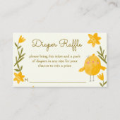 Kippenboerderijdieren baby shower luierverloting informatiekaartje (Voorkant)