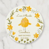 Kippenboerderijdieren grillig baby shower gunst bedankjes labels (Voorkant)