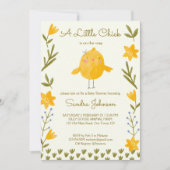 Kippenboerderijdieren grillig baby shower kaart (Voorkant)