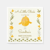 Kippenboerderijdieren grillig baby shower servet (Voorkant)
