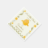 Kippenboerderijdieren grillig baby shower servet (Hoek)