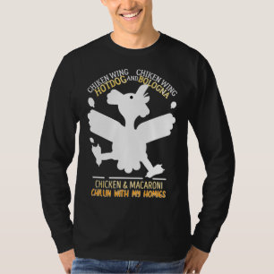Kippenchilline met m t-shirt