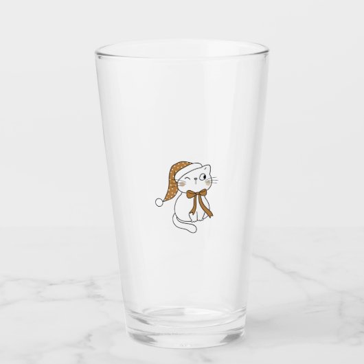 Kippende Winterkat Glas (Voorkant)