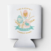 Kippeneieren en bloemen Vroege paastekst Blikjeskoeler (Achterkant)