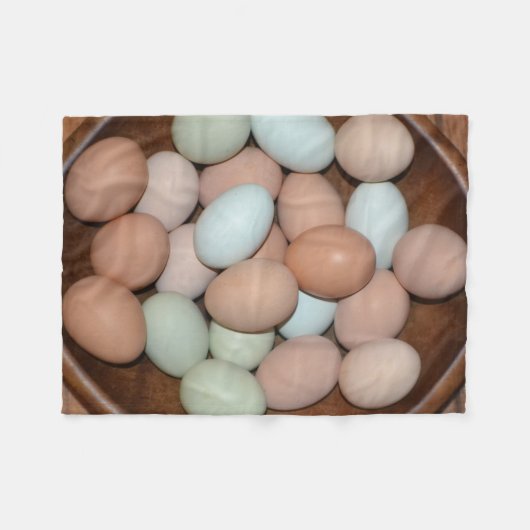 Kippeneieren Fleece Deken (Voorkant (Horizontaal))