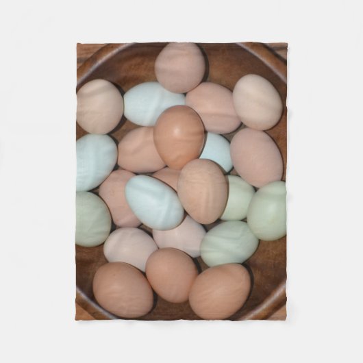 Kippeneieren Fleece Deken (Voorkant)