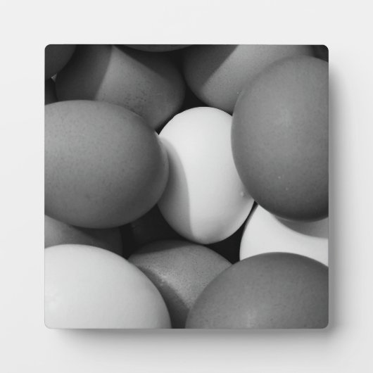 Kippeneieren in zwart-wit fotoplaat (Voorkant)