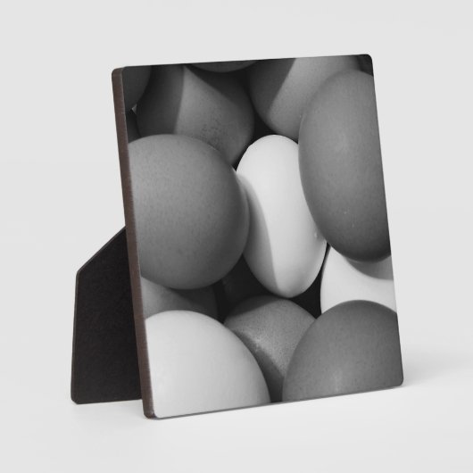 Kippeneieren in zwart-wit fotoplaat (Voorkant)