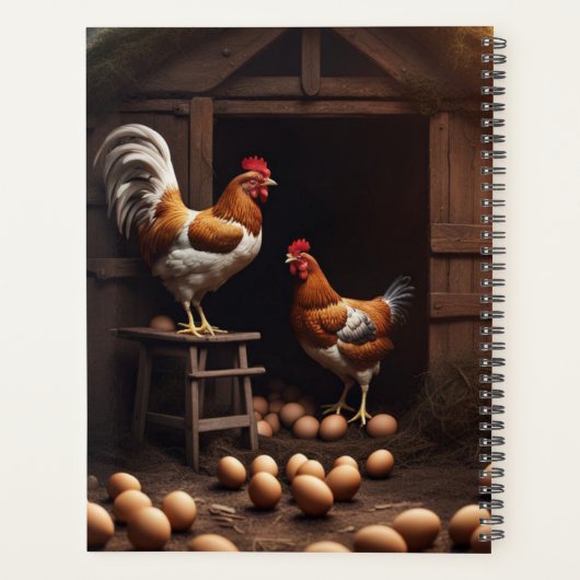 Kippeneieren Kalender Planner (Achterkant)