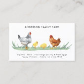Kippeneieren met vrije uitloop QR-code Visitekaartje (Voorkant)