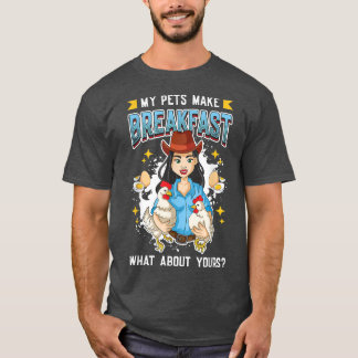 Kippeneieren - Mijn huisdieren maken ontbijtend Bo T-shirt