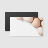 Kippeneieren op witte achtergrond (Voorkant / Achterkant)