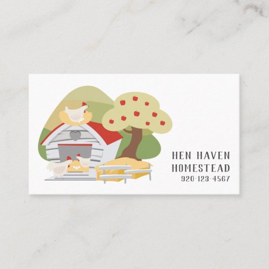 Kippeneieren QRCode-Visitekaartje Visitekaartje (Voorkant)