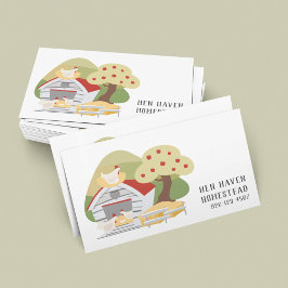 Kippeneieren QRCode-Visitekaartje Visitekaartje