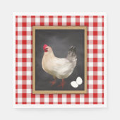 Kippeneieren Schattigee Landelijke Stijl Servet (Voorkant)