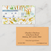 Kippeneierschuur Verse Boerderijen Friteuses Visitekaartje (Voorkant / Achterkant)