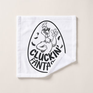 Kippenfantastisch Kip-thema Humoristisch Ontwerp Washandje