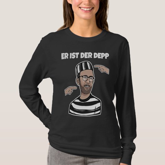 Kippenfeest Bruidegom Hij is de Depp Mannen T-shirt (Voorkant)