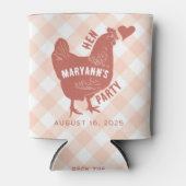 Kippenfeestje voor de Bruid Blikjeskoeler (Voorkant)