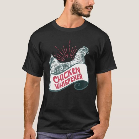 Kippenfluisteraar - Boer T-shirt (Voorkant)