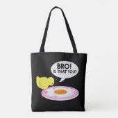 Kippenfluisteraar Grappige Broer Is Dat Jij Grappi Tote Bag (Achterkant)